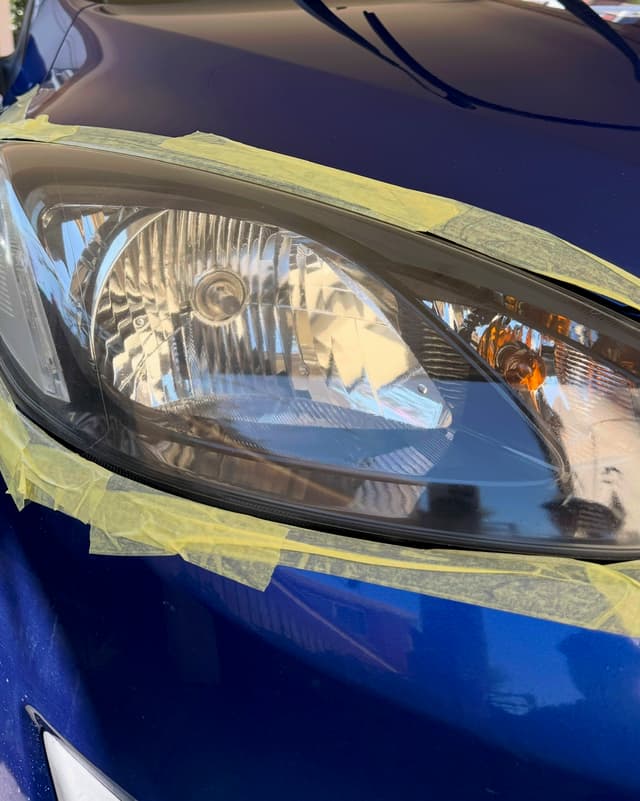 Headlights Before & After - After